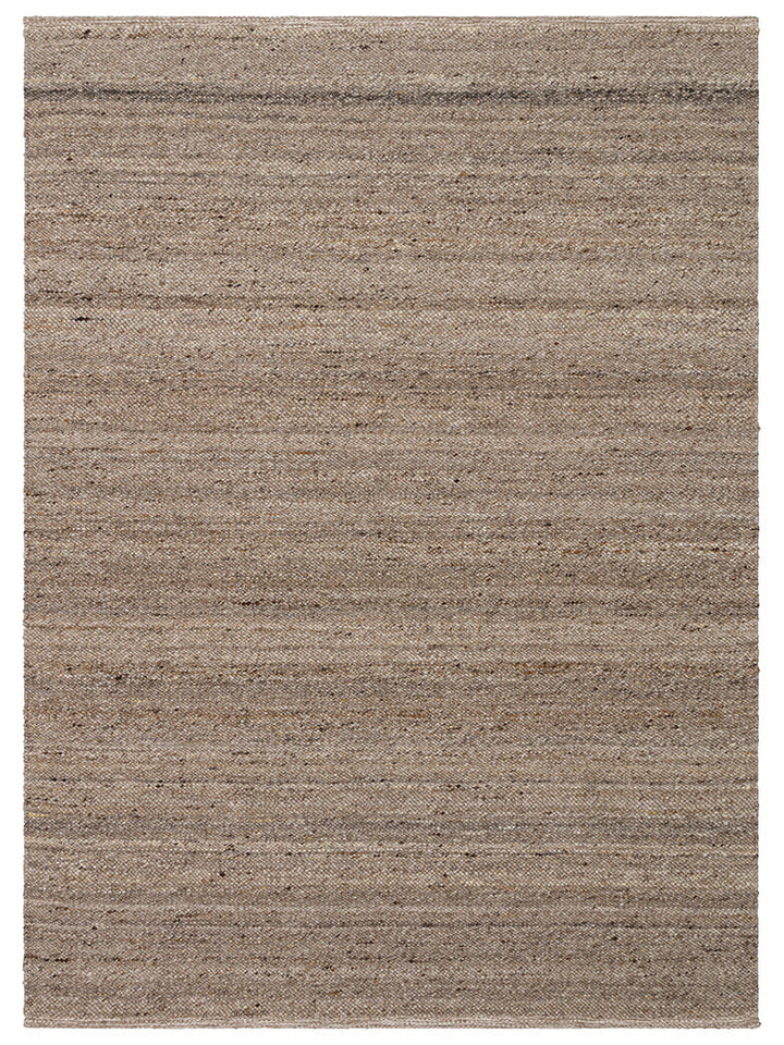 Jakarta Serie handgeknüpfter Teppich aus Wolle, Polyester und Baumwollmischung DARK STONE
