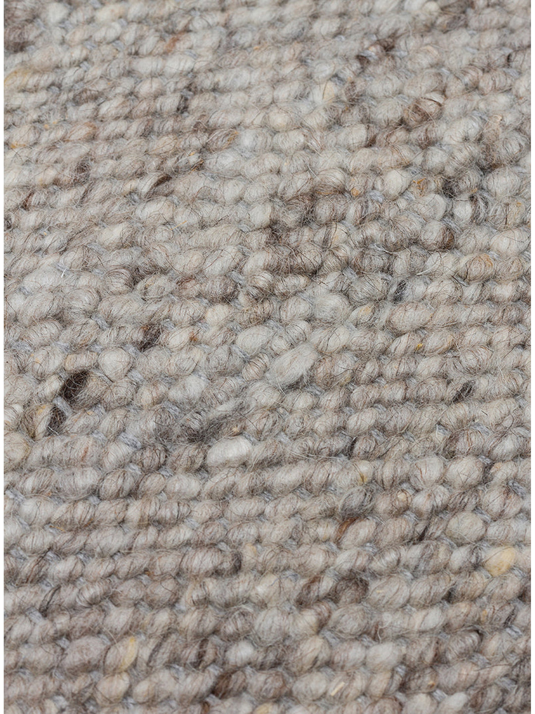 Tapis fait main en mélange de laine, polyester et coton de la série Jakarta ARGENT