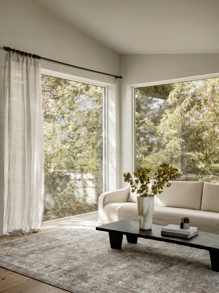 Golden Series Soft Textured Vintage-Inspired Dense Woven Living Room Rug 03 GREY
