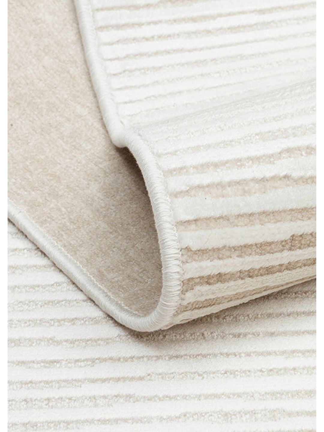 Mallorca Series Soft Textured Tight Woven Stylish Carpet BEIGE WHITE