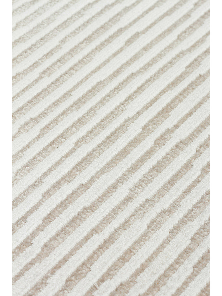 Mallorca Series Soft Textured Tight Woven Stylish Carpet BEIGE WHITE
