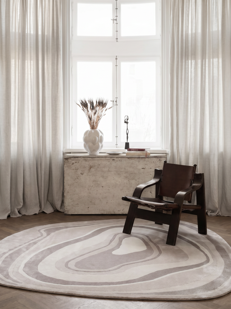 Monza Art Geometric Pattern High Quality Dense Weave Shiny Modern Living Room Carpet 05 CREAM GREY
