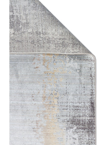 Mumbai Serisi Klasik Desenli Yüksek Kalite Sık Dokuma Parlak Salon Halısı 11 GREY GOLD - Carpetdocia