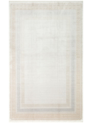 Mumbai Serisi Modern Desenli Yüksek Kalite Sık Dokuma Parlak Salon Halısı 07 CREAM GOLD - Carpetdocia