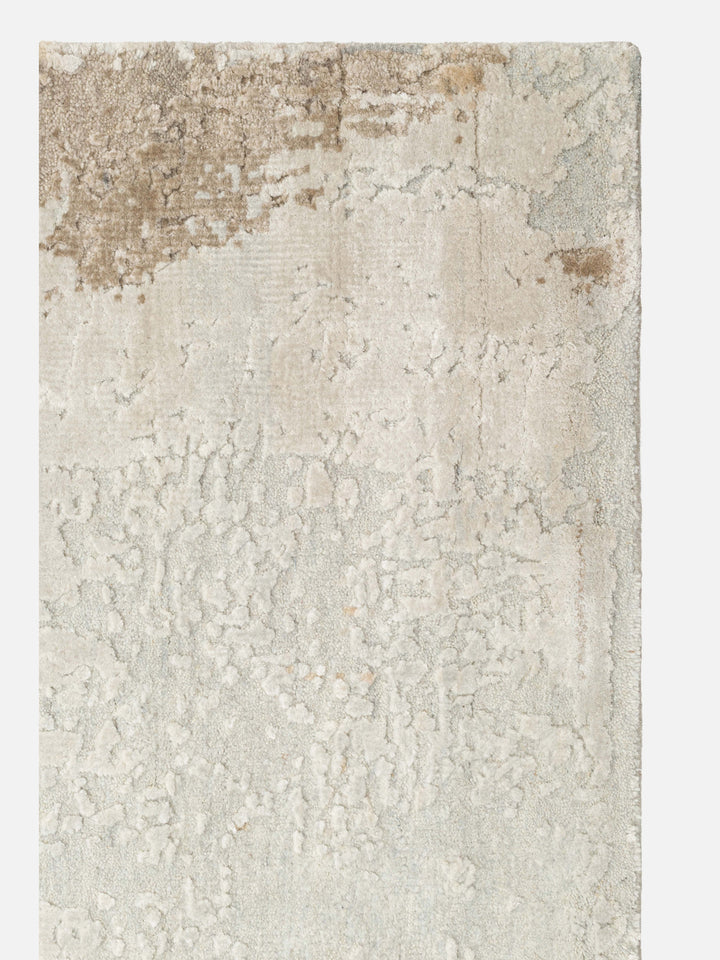 Floransa Serisi Yün ve Bambu İpeği El Dokuma Halı 1800 NICKEL GREY - Carpetdocia - görünüm 1