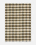 Oasis 100% Wool Handcrafted Kilim OLIVE CHECK