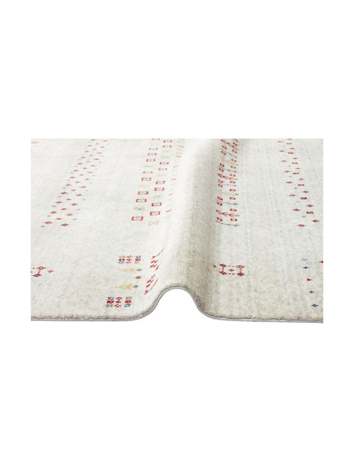 Oushak Carnaval %100 natürlich, leicht zu reinigen, handgefertigt, TENCEL™ moderner Uşak-Teppich 06 BEIGE