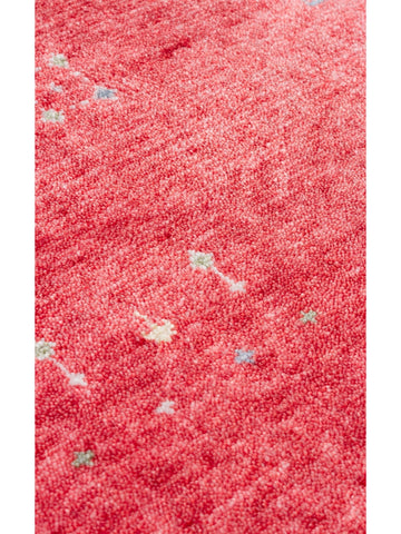Oushak Carnaval Alfombra Uşak Moderna TENCEL™ 100% Natural, Fácil de Limpiar, Hecha a Mano 06 RED Q  