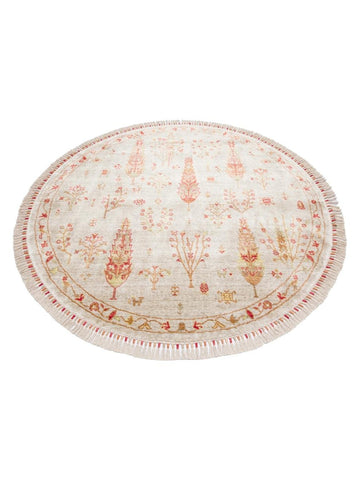Oushak Carnaval Alfombra Uşak Moderna TENCEL™ 100% Natural, Fácil de Limpiar, Hecha a Mano 08 BEIGE AUTUMN Q  