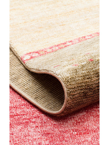 Oushak Carnaval Alfombra Uşak Moderna TENCEL™ 100% Natural, Fácil de Limpiar, Hecha a Mano 11 RED AUTUMN  