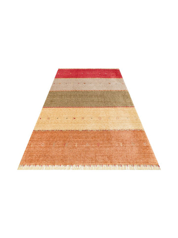 Oushak Carnaval Alfombra Uşak Moderna TENCEL™ 100% Natural, Fácil de Limpiar, Hecha a Mano 11 RED AUTUMN  