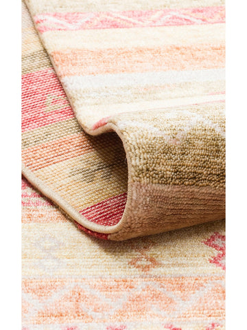 Oushak Carnaval Alfombra Uşak Moderna TENCEL™ 100% Natural, Fácil de Limpiar, Hecha a Mano 12 RED AUTUMN  