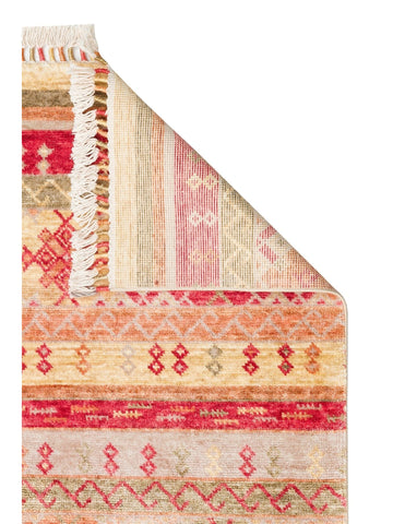 Oushak Carnaval Alfombra Uşak Moderna TENCEL™ 100% Natural, Fácil de Limpiar, Hecha a Mano 12 RED AUTUMN  