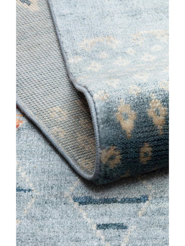 Oushak Carnaval Alfombra Uşak Moderna TENCEL™ 100% Natural, Fácil de Limpiar, Hecha a Mano 15 AQUA MULTY  