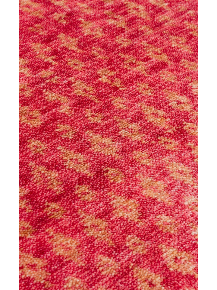 Oushak Carnaval %100 natürlich, leicht zu reinigen, handgefertigt, TENCEL™ moderner Uşak-Teppich 15 RED AUTUMN