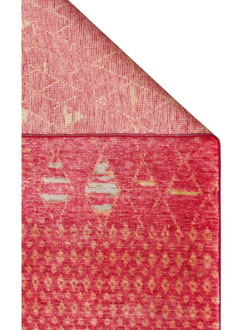 Oushak Carnaval 100% natural, fácil de limpiar, hecho a mano con TENCEL™ alfombra moderna Uşak ZR 15 RED AUTUMN