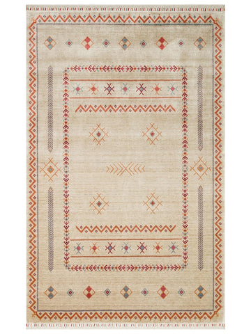 Oushak Carnaval 100% natural, fácil de limpiar, hecho a mano con TENCEL™ alfombra moderna Uşak 20 LIGHT MULTY