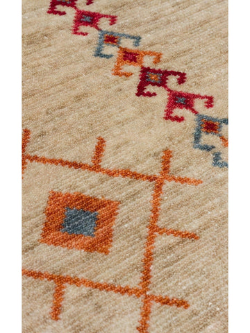 Oushak Carnaval 100% natural, fácil de limpiar, hecho a mano con TENCEL™ alfombra moderna Uşak 20 LIGHT MULTY