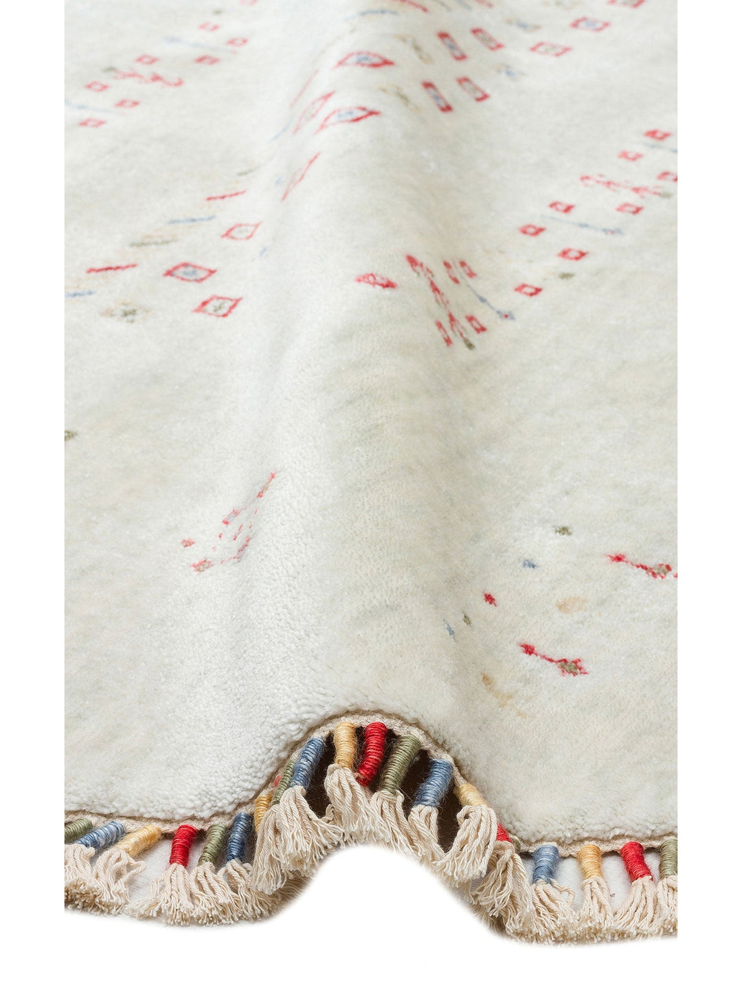 Oushak Carnaval %100 Naturel Kolay Temizlenir El Emeğiyle Üretilen TENCEL™ Yuvarlak Uşak Halısı 06 BEIGE Q - Carpetdocia