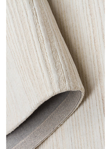 Alfombra tejida a mano de mezcla de lana y TENCEL™ serie Palermo CREAM