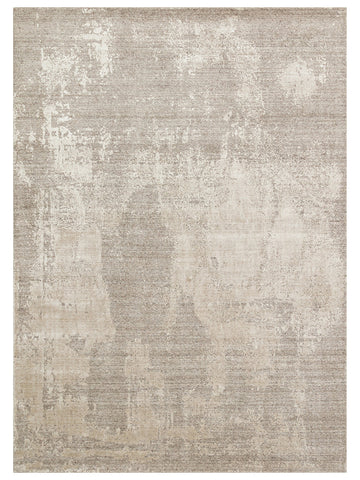 Palette Serisi %100 Naturel Yün Viskon Pamuk El Dokuma Salon Oturma Odası Halı GREY - Carpetdocia