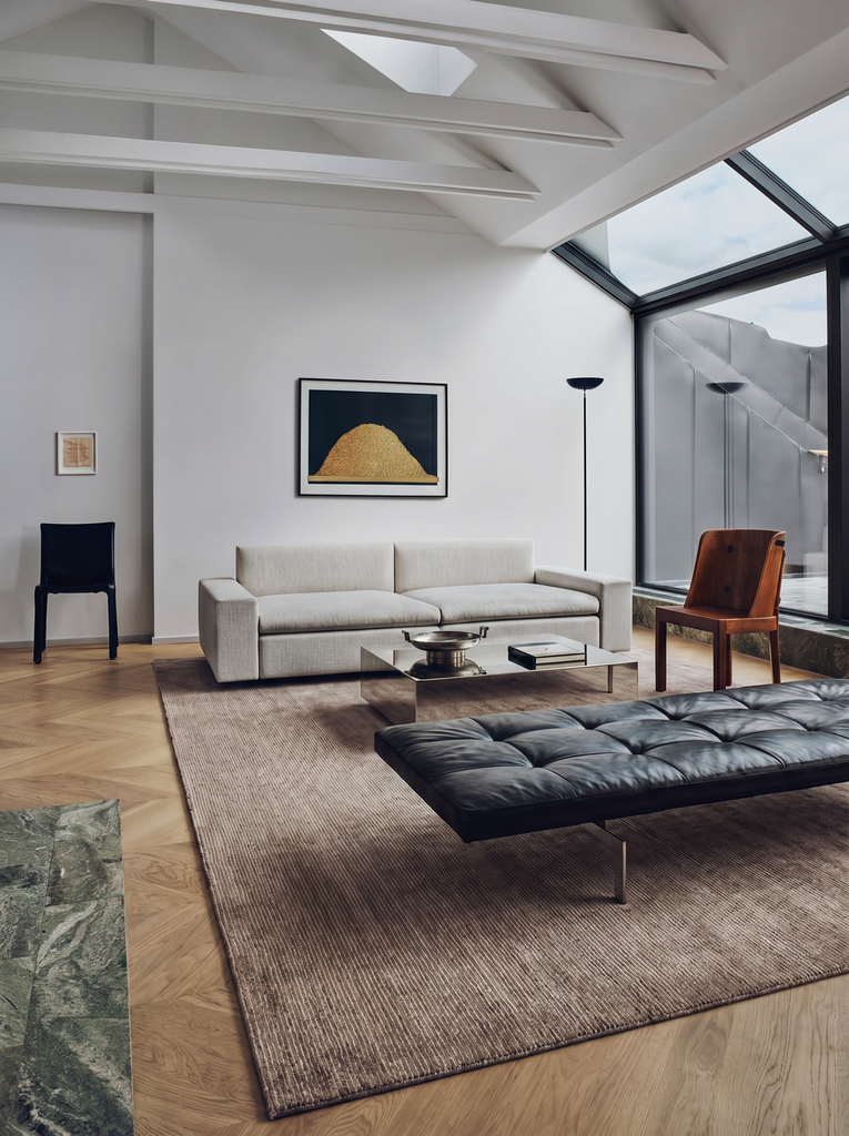 Portofino Serie 100% natürliche Viskose Wolle Baumwolle handgewebter moderner Wohnzimmer Teppich ANT