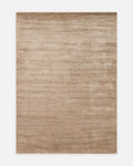 Serie Portofino Tappeto Moderno per Soggiorno e Salotto in Viscosa Naturale 100% Lana Cotone Fatto a Mano BROWN