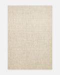 Tappeto da salotto, soggiorno e camera da letto scandinavo della serie Puralana, tessuto a mano in lana naturale al 100% e cotone BEG
