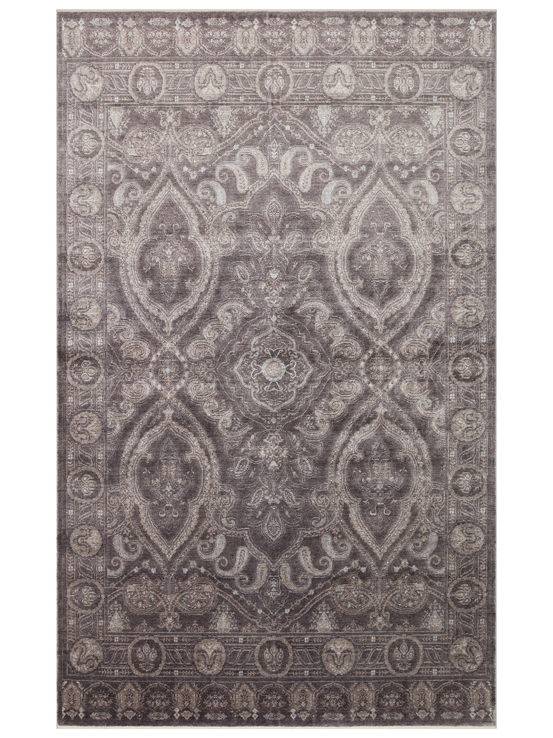 Çırağan %100 Naturel Özel Işıltılı El Emeği ile Özel Tezgahlarda Üretilen Tensel Uşak Halısı 03 SMGR - Carpetdocia