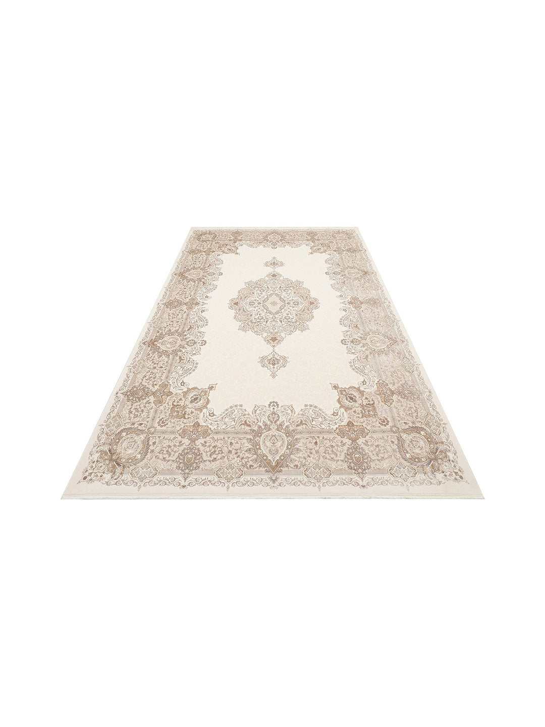 Üsküdar Serisi Yüksek Kaliteli Sık Dokuma Modern Salon Halısı 01 CREAM BEIGE - Carpetdocia