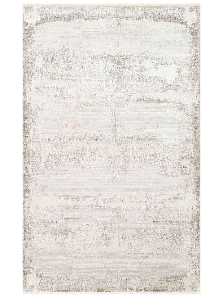 Üsküdar Serisi Yüksek Kaliteli Sık Dokuma Modern Salon Halısı 02 CREAM GREY - Carpetdocia