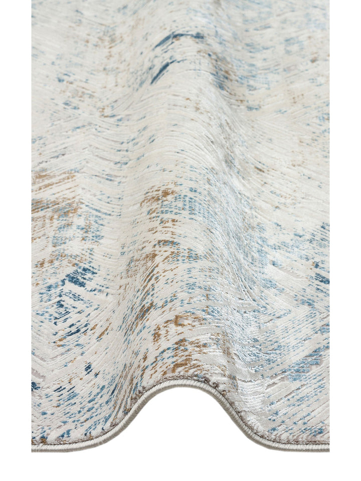 Üsküdar Serisi Yüksek Kaliteli Sık Dokuma Modern Salon Halısı 03 CREAM BLUE - Carpetdocia