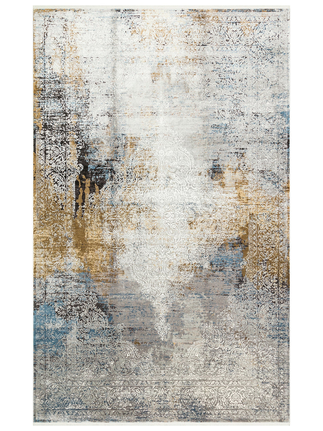 Üsküdar Serisi Yüksek Kaliteli Sık Dokuma Modern Salon Halısı 04 GREY XW - Carpetdocia