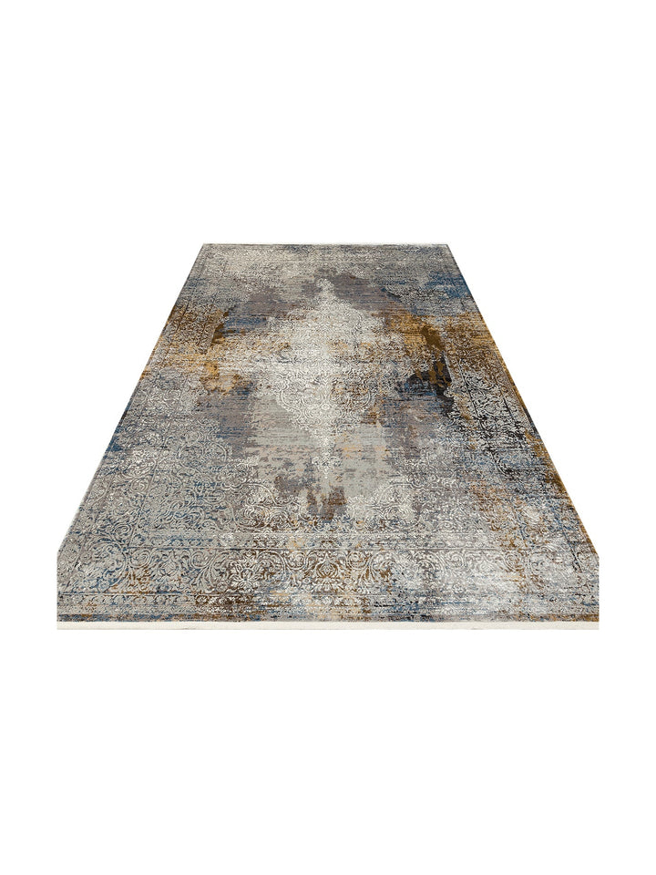 Üsküdar Serisi Yüksek Kaliteli Sık Dokuma Modern Salon Halısı 04 GREY XW - Carpetdocia