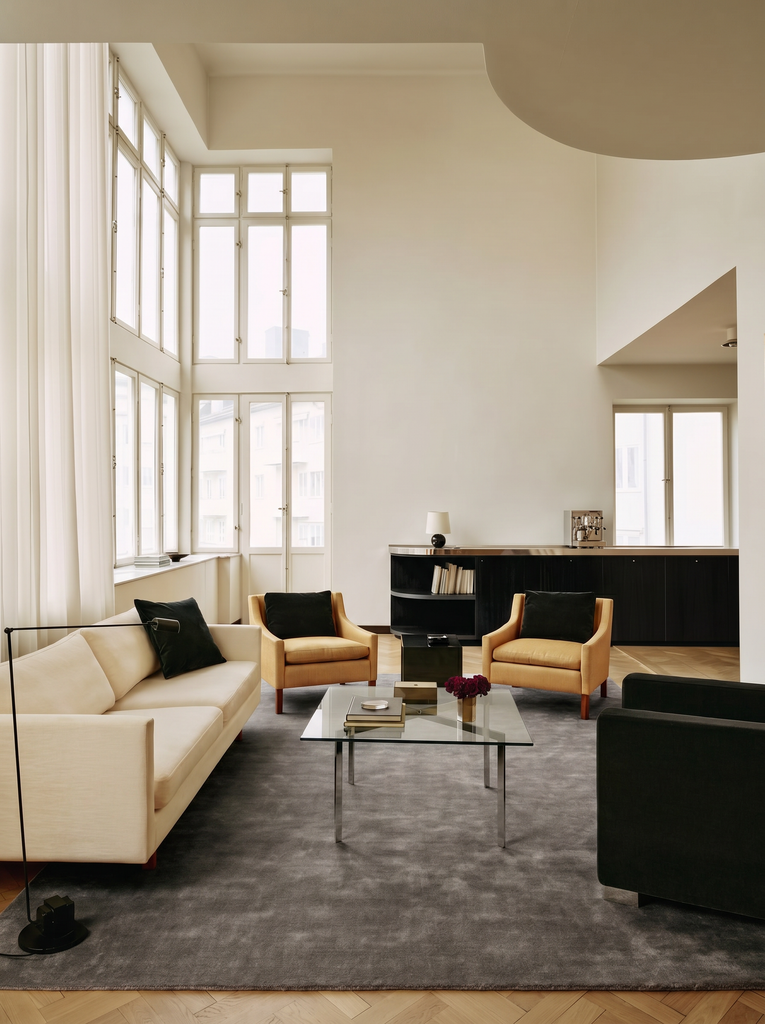 Tiffany Serie 100% natürliche Leinen und Baumwolle handgewebter moderner Wohnzimmer Schlafzimmer Teppich COAL