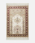 Topkapı Prayer Rug Classic Pattern High-Quality Special Shimmering Gift and Bridal Trousseau Prayer Mat 01CREAMRED