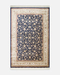 سجادة صالون خاصة لامعة بنمط كلاسيكي منسوجة بإحكام عالية الجودة من سلسلة توبكابي 03 NAVY CREAM