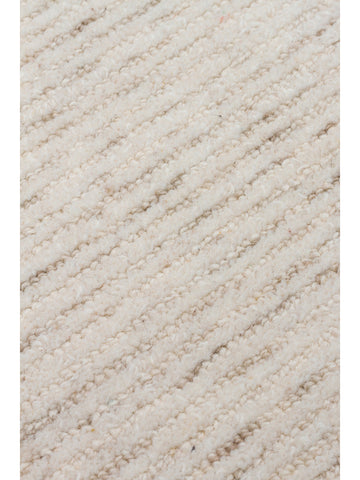 Alfombra tejida a mano de mezcla de lana y algodón serie Vienna LIGHT NATURAL