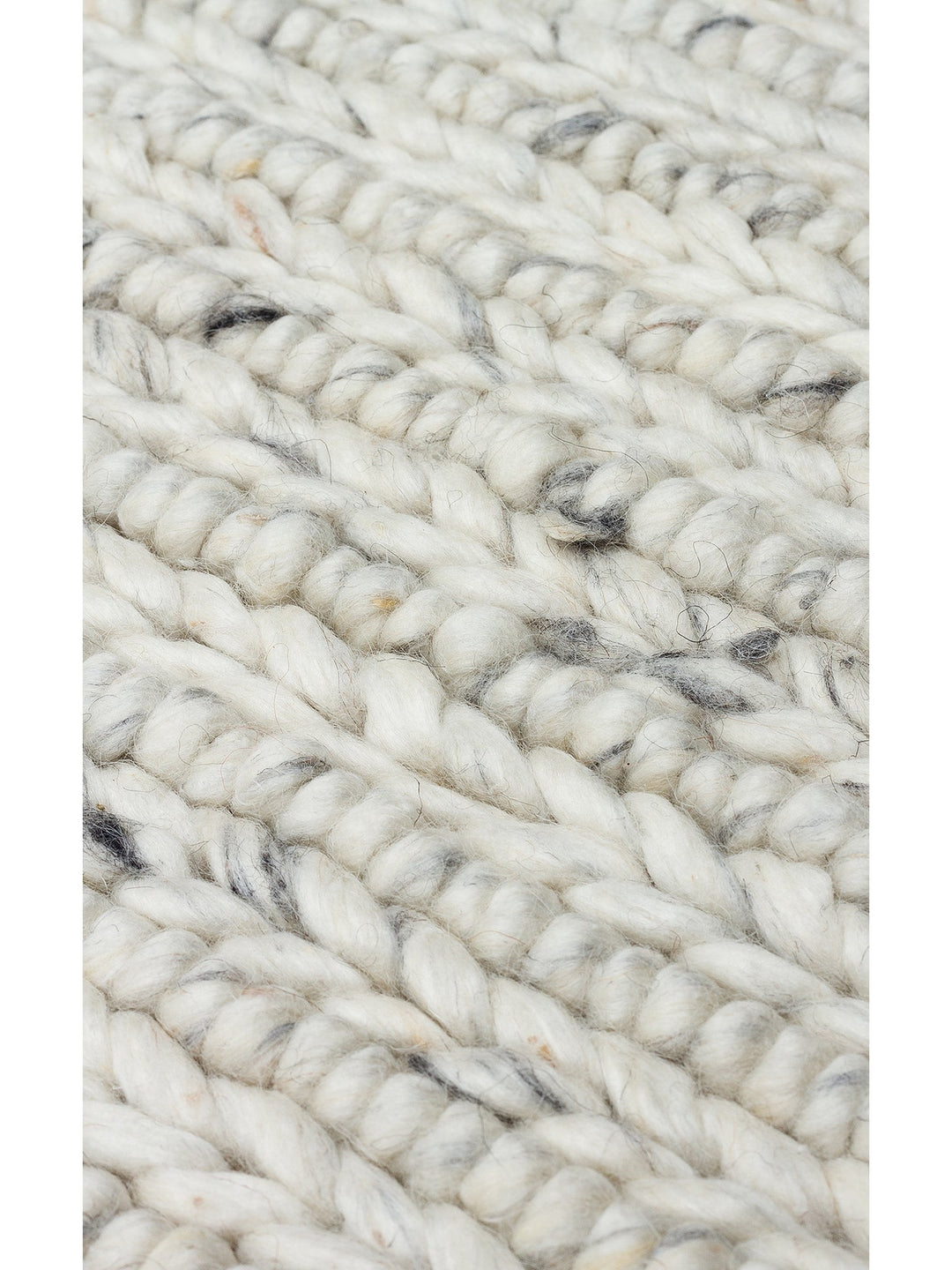 Woolstar %100 Naturel Kazak Desenli Salon Oturma Odası Koridor Antre El Dokuma Örgü Halı 07 L.GREY - Carpetdocia