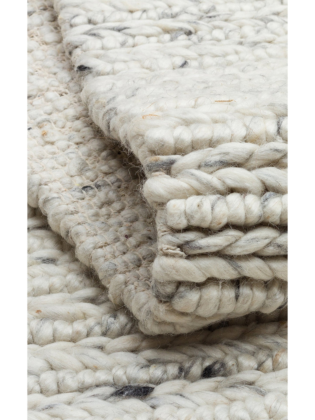 Woolstar %100 Naturel Kazak Desenli Salon Oturma Odası Koridor Antre El Dokuma Örgü Halı 07 L.GREY - Carpetdocia