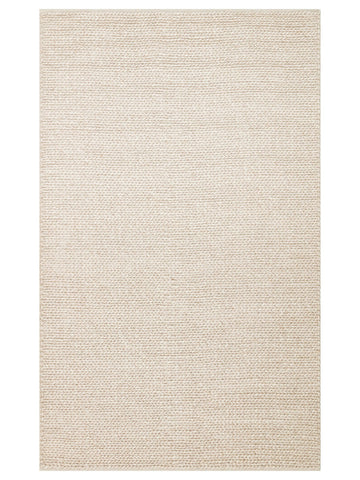 Woolstar %100 Naturel Kazak Desenli Salon Oturma Odası Koridor Antre El Dokuma Örgü Halı BEIGE - Carpetdocia